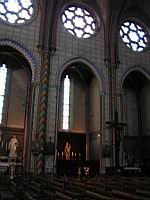 France, Aude, Carcassonne, Cathedrale Saint-Michel, Peinture interieure (6)